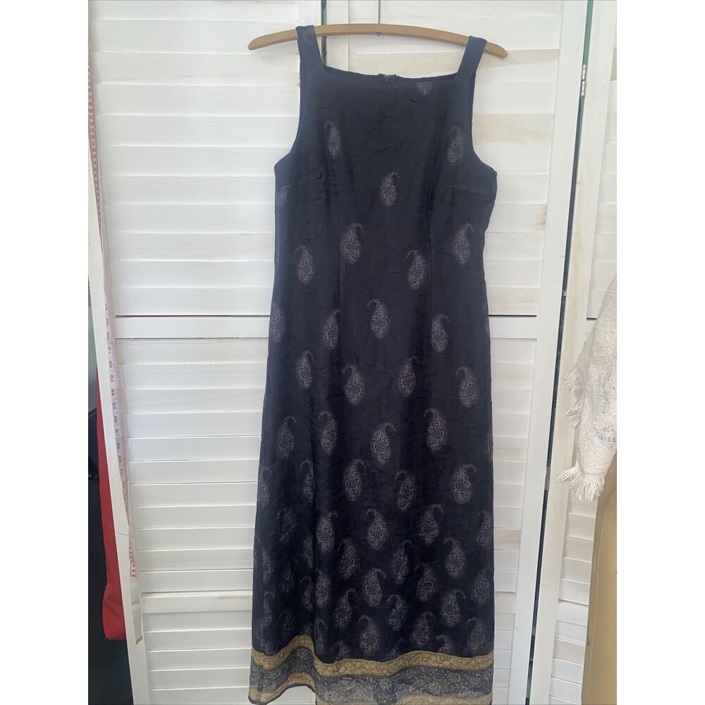 Vintage 80s 90s Petite Sophisticate Dress Women's Sleeveless Lined Black 4P USA